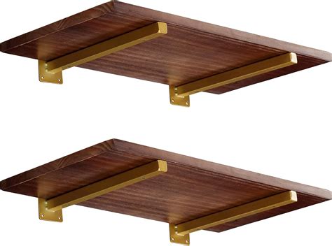 gold shelf supports